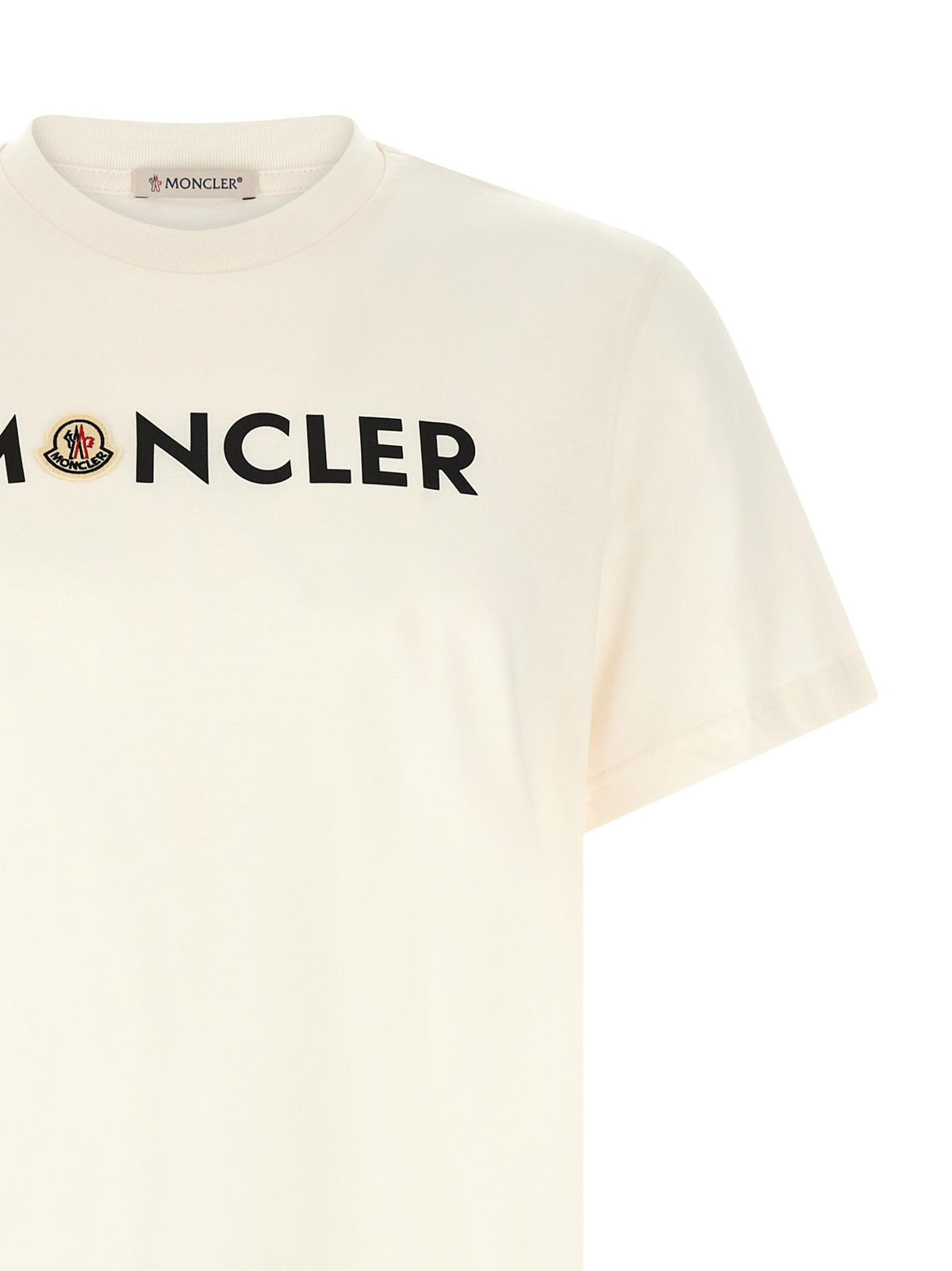 Moncler Short Sleeve T-Shirt White Men’s Cotton Top