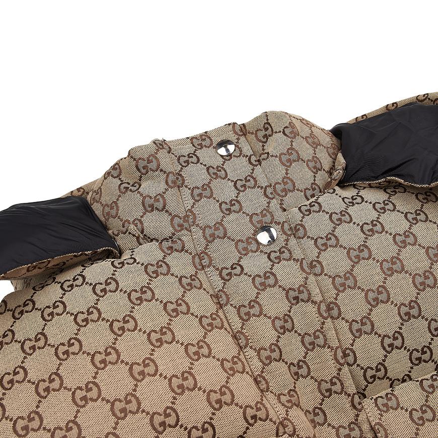 GUCCI Women's GG Cotton Canvas Puffer Jacket 717558 Z9AAR 2184