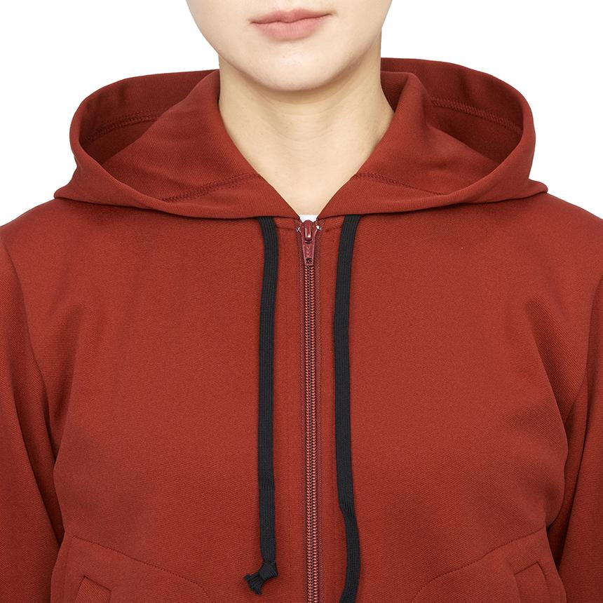 Comme des Garcons Invader Double Patch Women’s Hooded Zip-Up Knit AZ T333 051 2