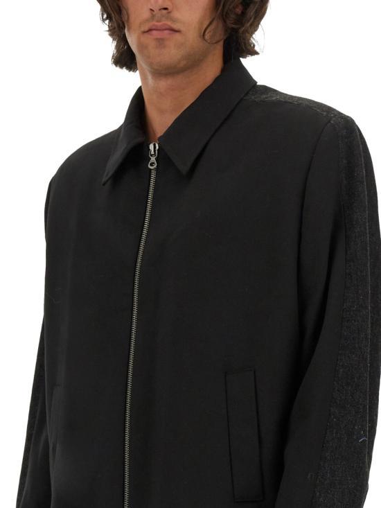 DIESEL Black Cotton Zip-Up Jacket for Men A143980CBCL9XX BLACK DOM