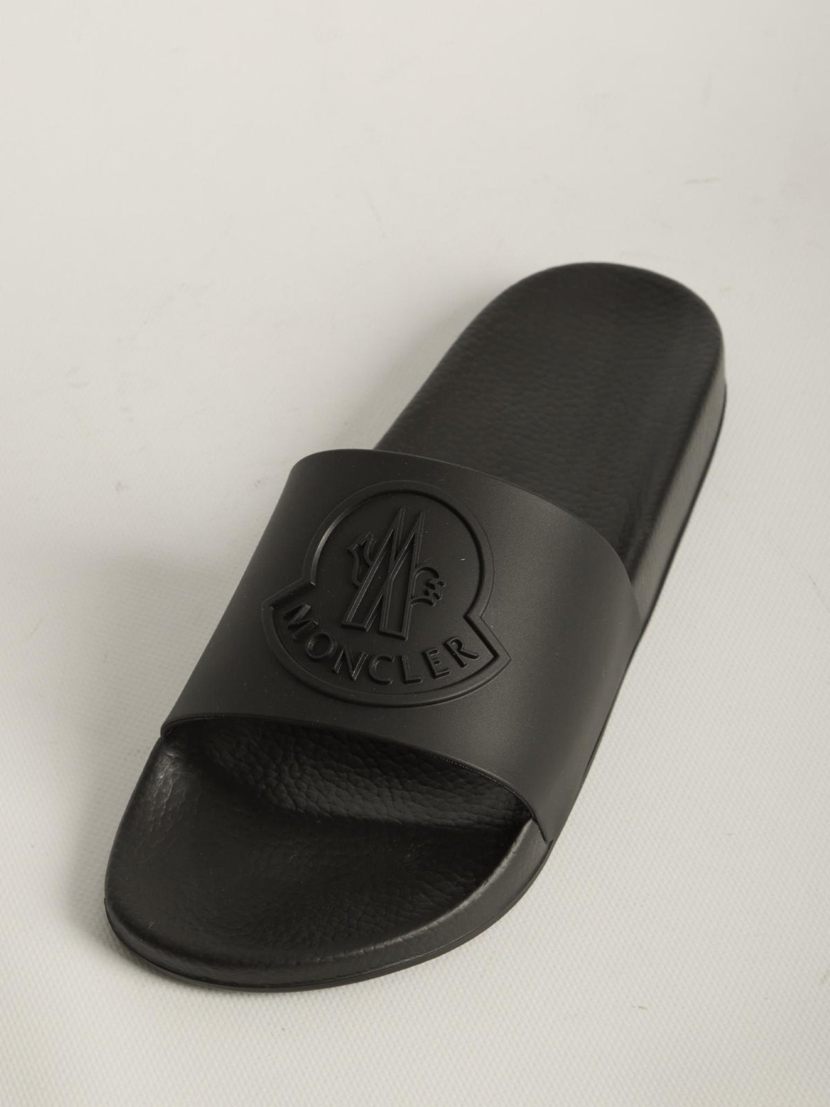 Moncler Black Logo Slide Sandals for Men