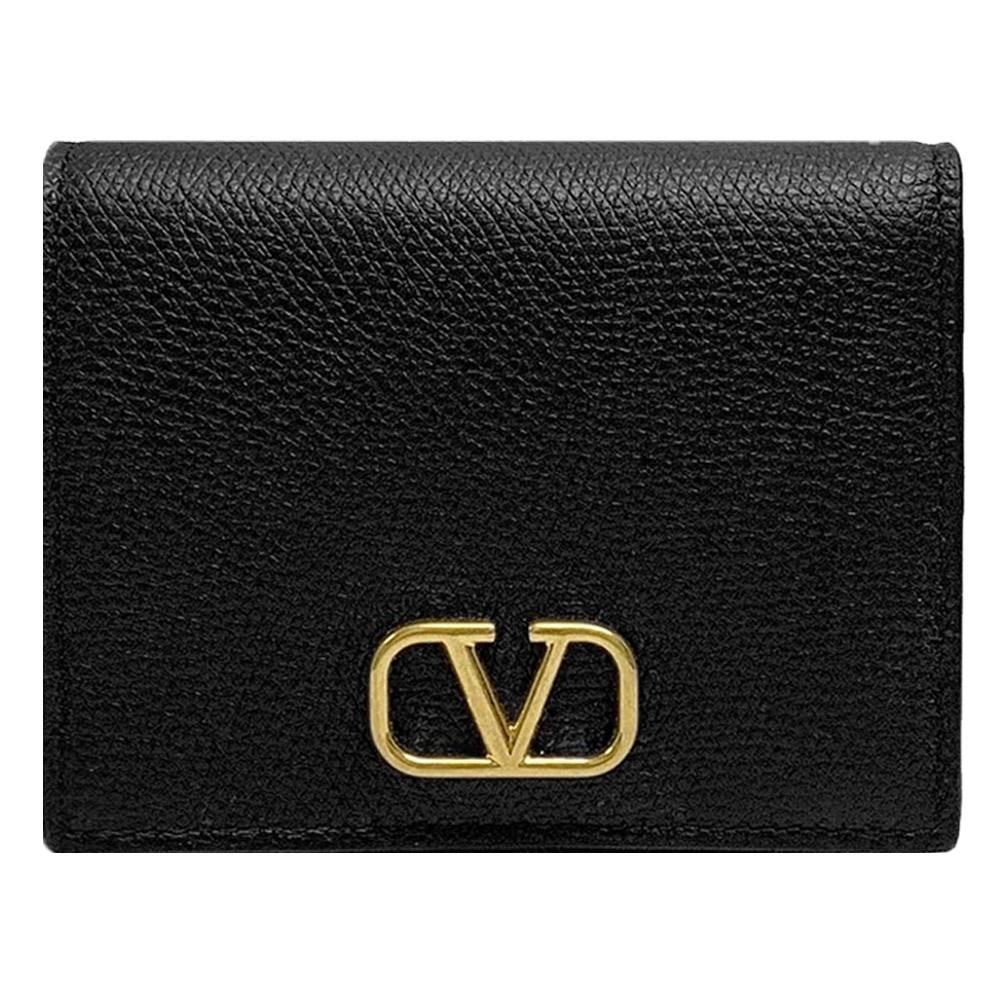 VALENTINO V Logo Signature Compact Bifold Wallet 6W2P0R39 SNP 0NO