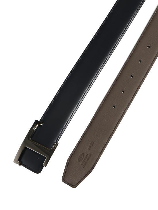 Tods Leather Belt for Men XCMCQR55100HDL 01L7 BLUE BROWN DOM