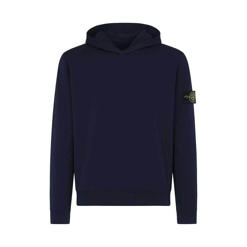 STONE ISLAND Navy RWS Wool Hooded Knit Sweater for Men