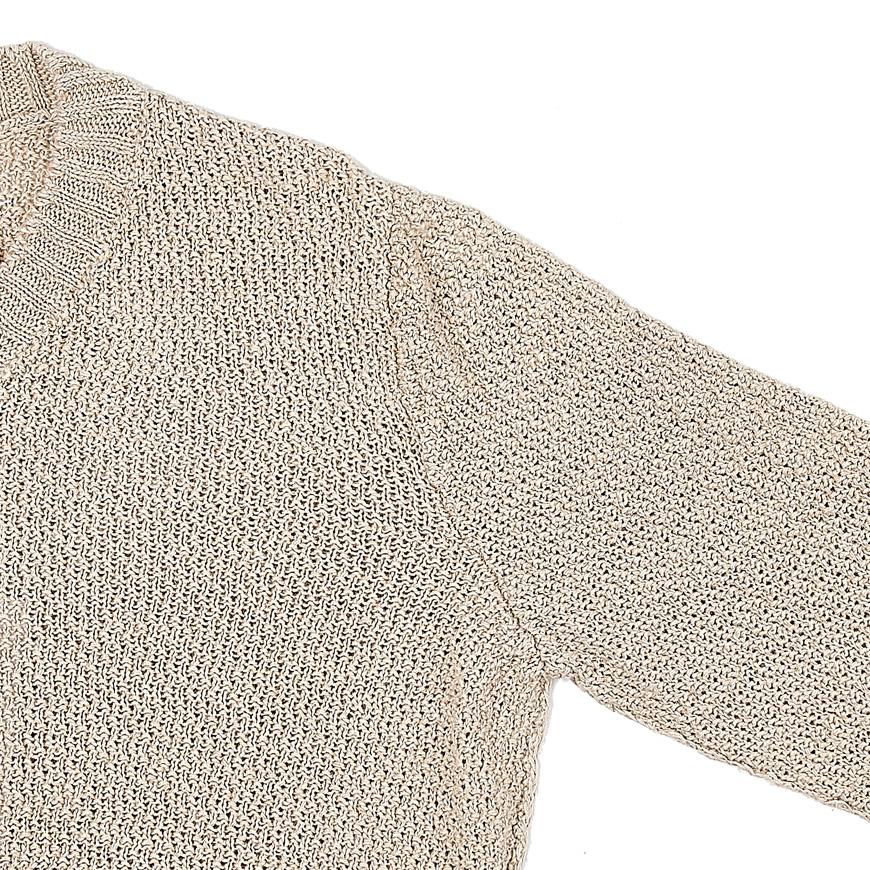 Maison Margiela Hemp Basket Weave Knit Sweatshirt for Women