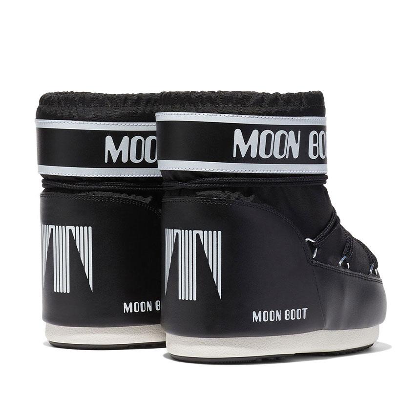 MOON BOOT Nylon Snow Padded Ankle Winter Boots Low Black 1409340 N001 80D1409340