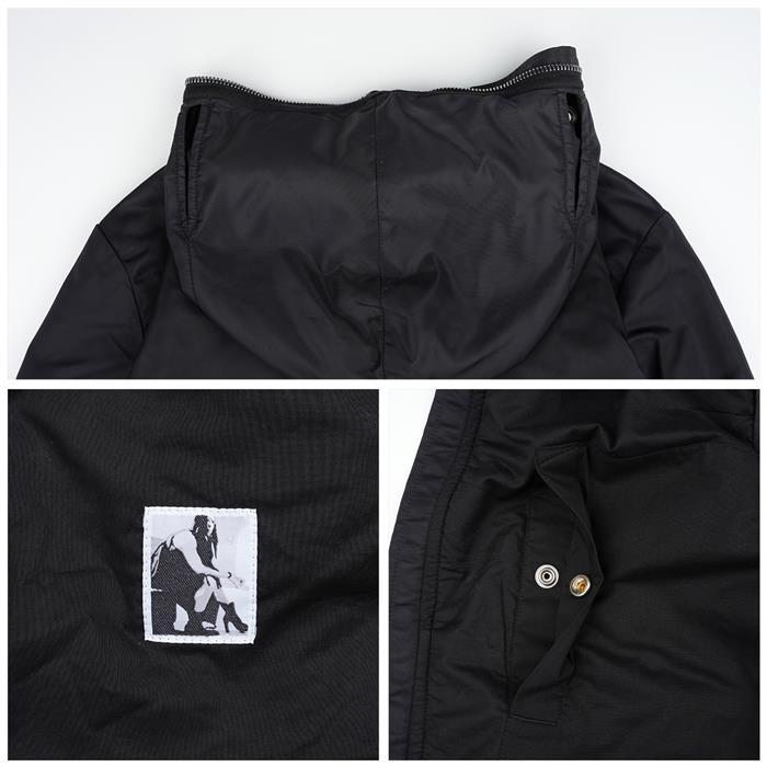 Rick Owens Darkshadow Gimp Eyelet Detail Hooded Jacket DU01D1772 BR 09