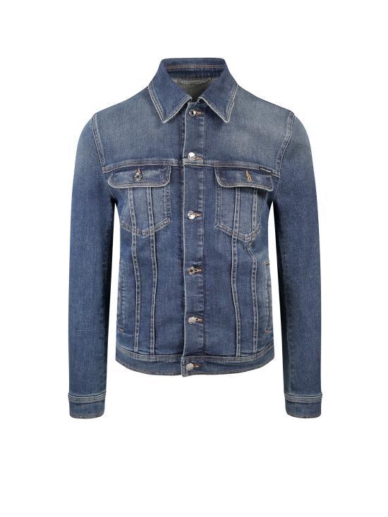 GOLDEN GOOSE Men's Denim Jacket GMP00284P00062150100 BLUE DOM