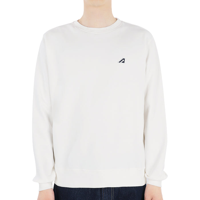 AUTRY Mini Logo Patch Crewneck Sweatshirt White Men’s