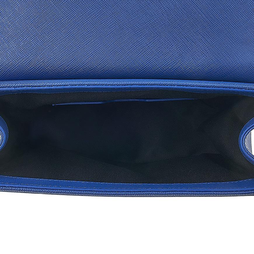 Vivienne Westwood Saffiano Linda Crossbody Bag Navy Leather