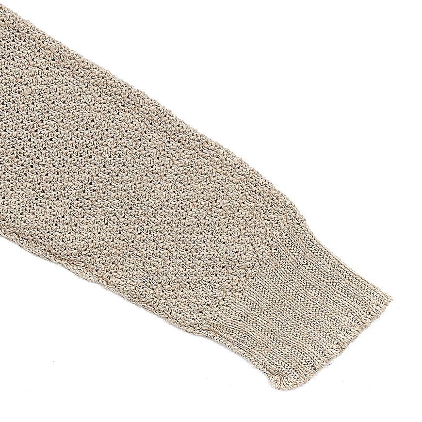 Maison Margiela Hemp Basket Weave Knit Sweatshirt for Women