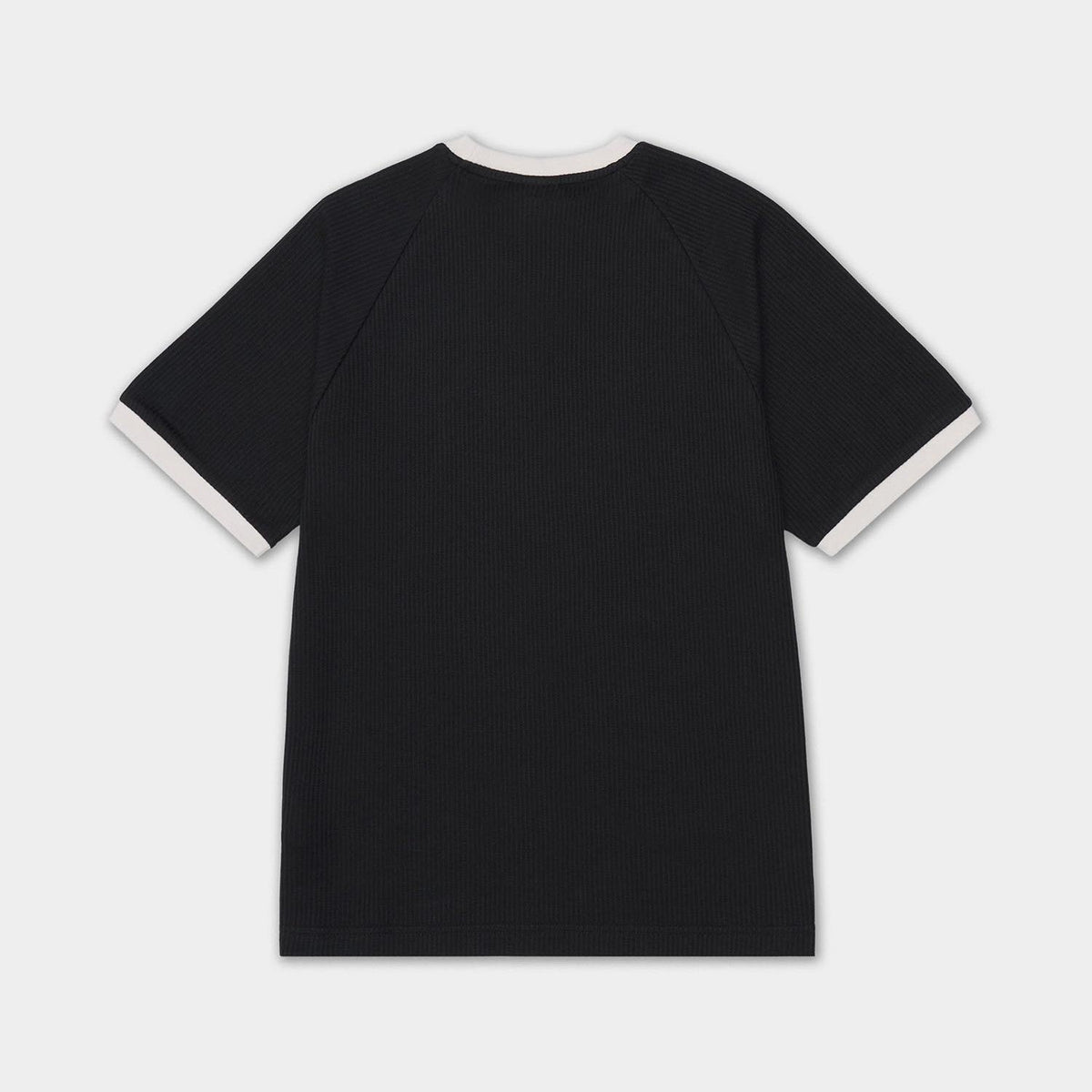 Adidas Waffle 3-Stripes Short Sleeve T-Shirt Black Unisex KW7444
