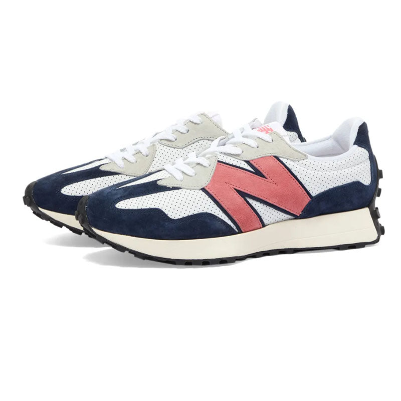 New Balance White MS327 Low-Top Sneakers Unisex