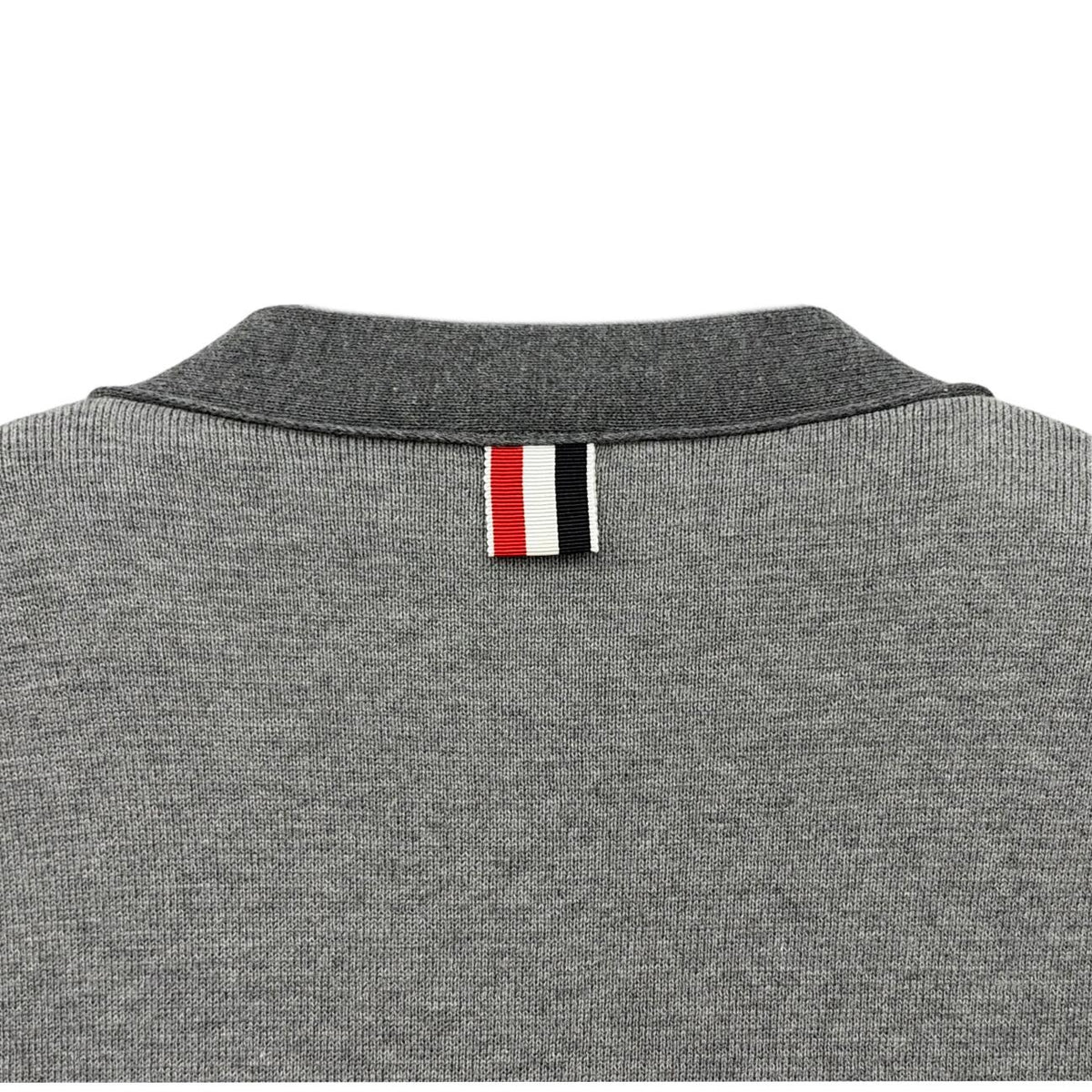 THOM BROWNE Grey Armband Stripe Knit Cardigan for Men
