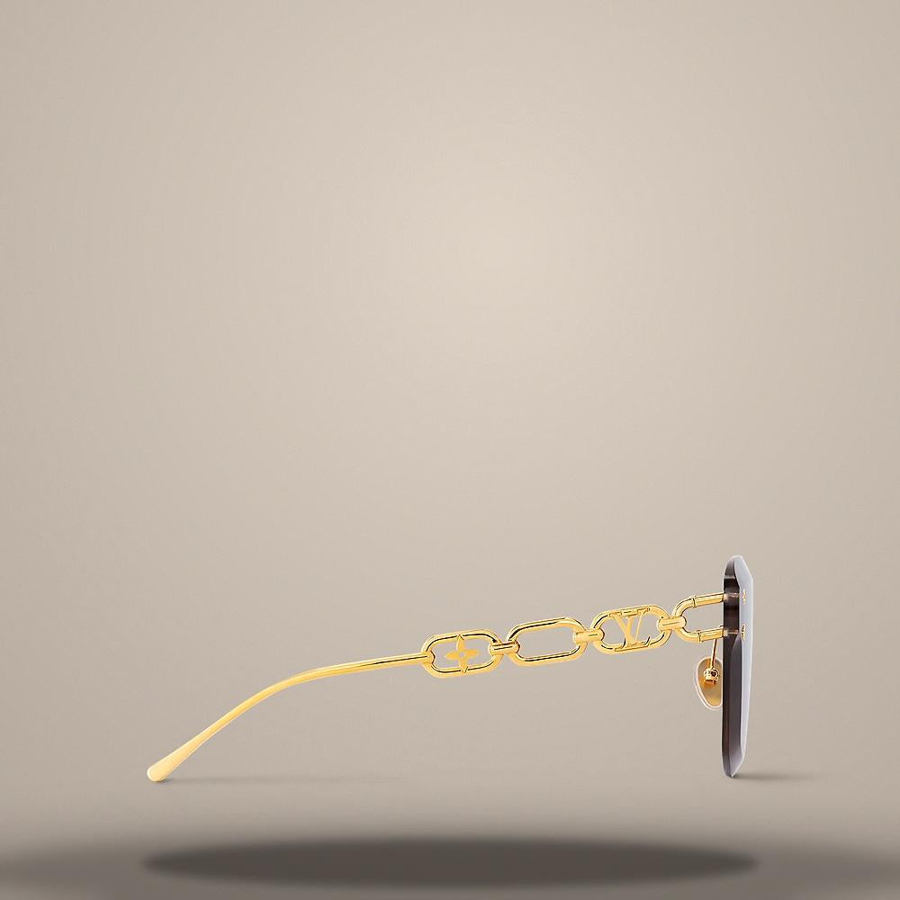 Louis Vuitton Men's Rimless Jewel Cat-Eye Sunglasses