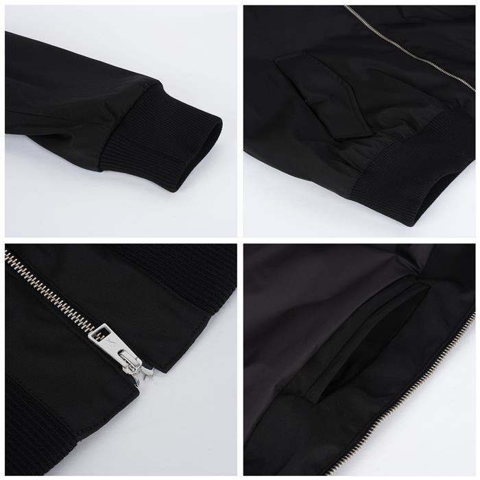 AMI Logo Technical Twill Bomber Jacket HJK012 PA0007 001