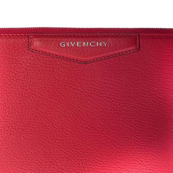 GIVENCHY Antigona Medium Red Goat Leather Clutch BB609CB00B