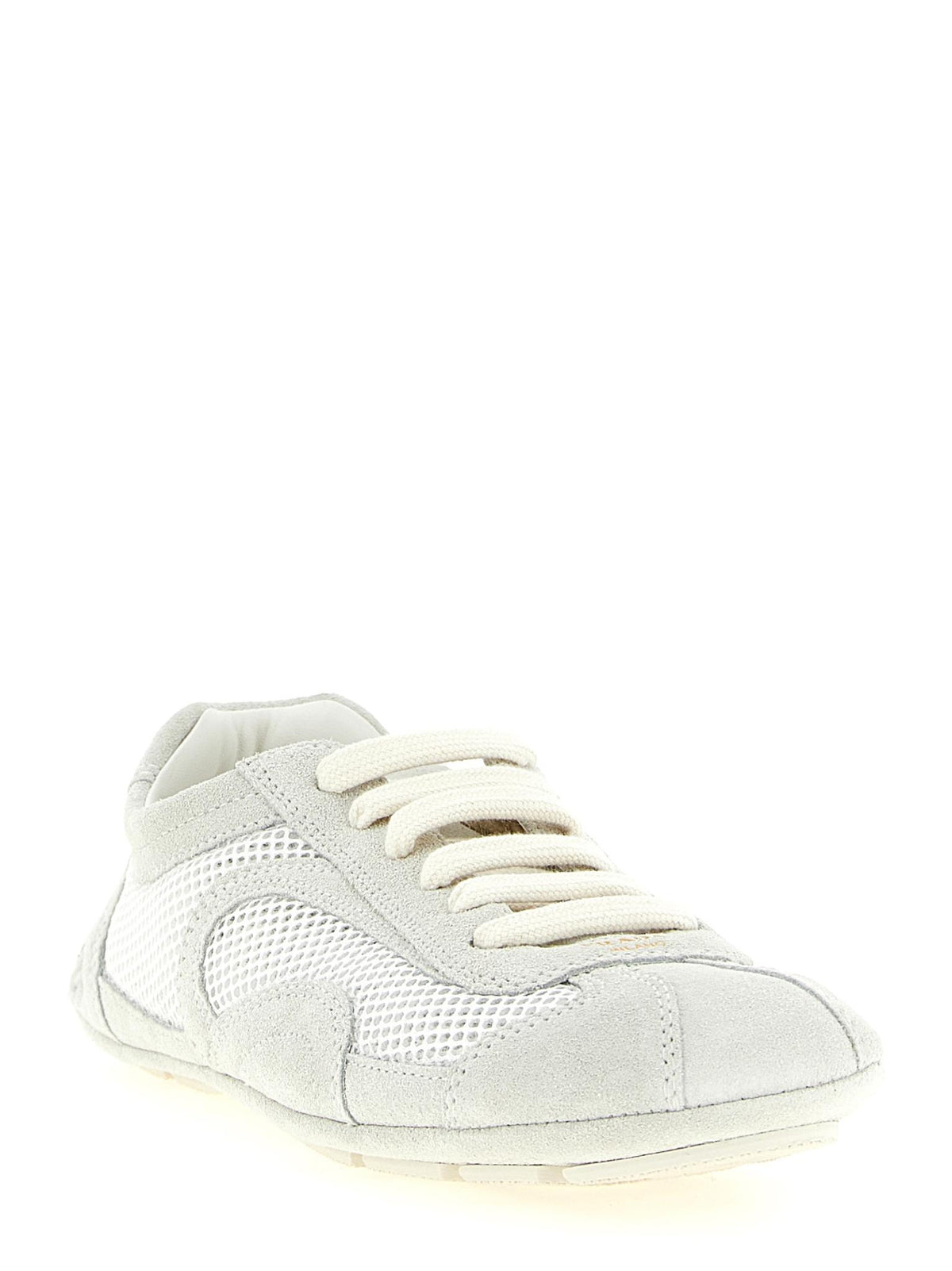 PRADA Black Leather Low Top Sneakers