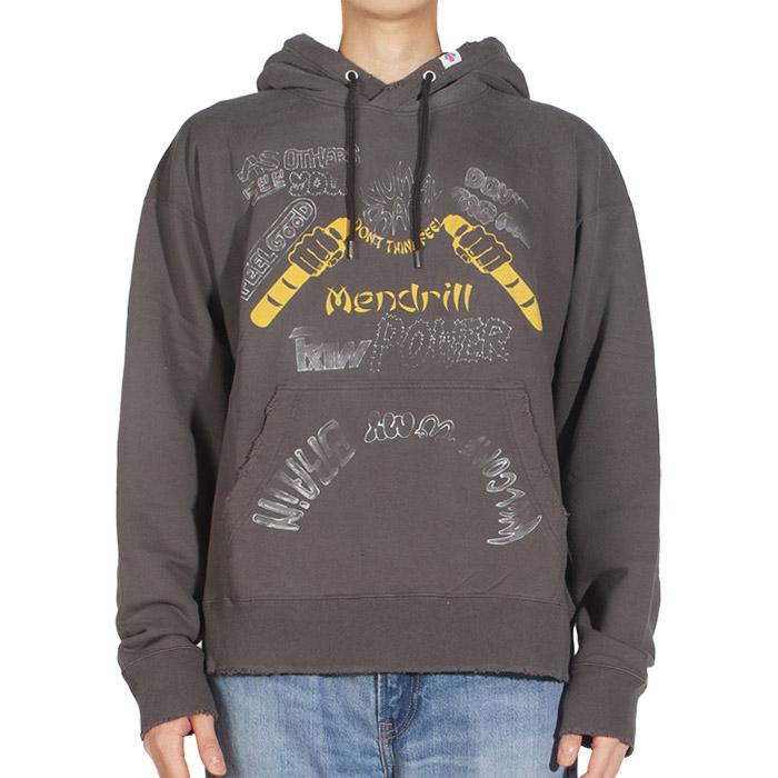 Maison Mihara Yasuhiro Distressed Mendrill X GS Hoodie for Men C10HD501 BLACK