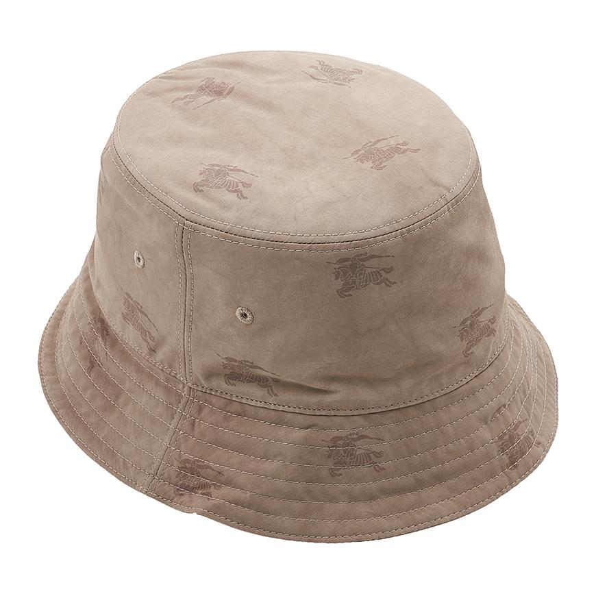 BURBERRY EKD Technical Cotton Bucket Hat Navy Unisex