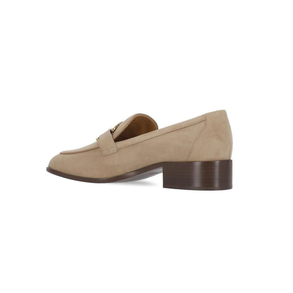 Tods Suede Catena Loafers Beige Women’s Shoes