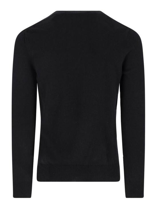 Comme des Garcons Black Heart V-Neck Knit Sweater for Women AX N018 051 1 DOM