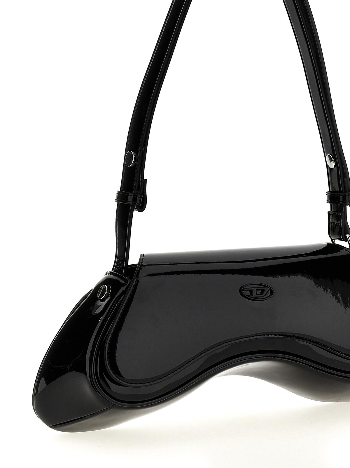 DIESEL Black Leather Shoulder Bag