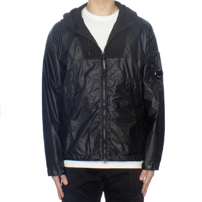 CP Company Hooded Mixed Lens Jacket Black Men’s Outerwear