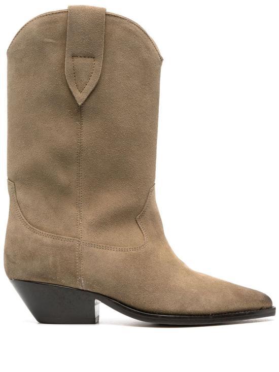 Isabel Marant Taupe Suede Ankle Boots