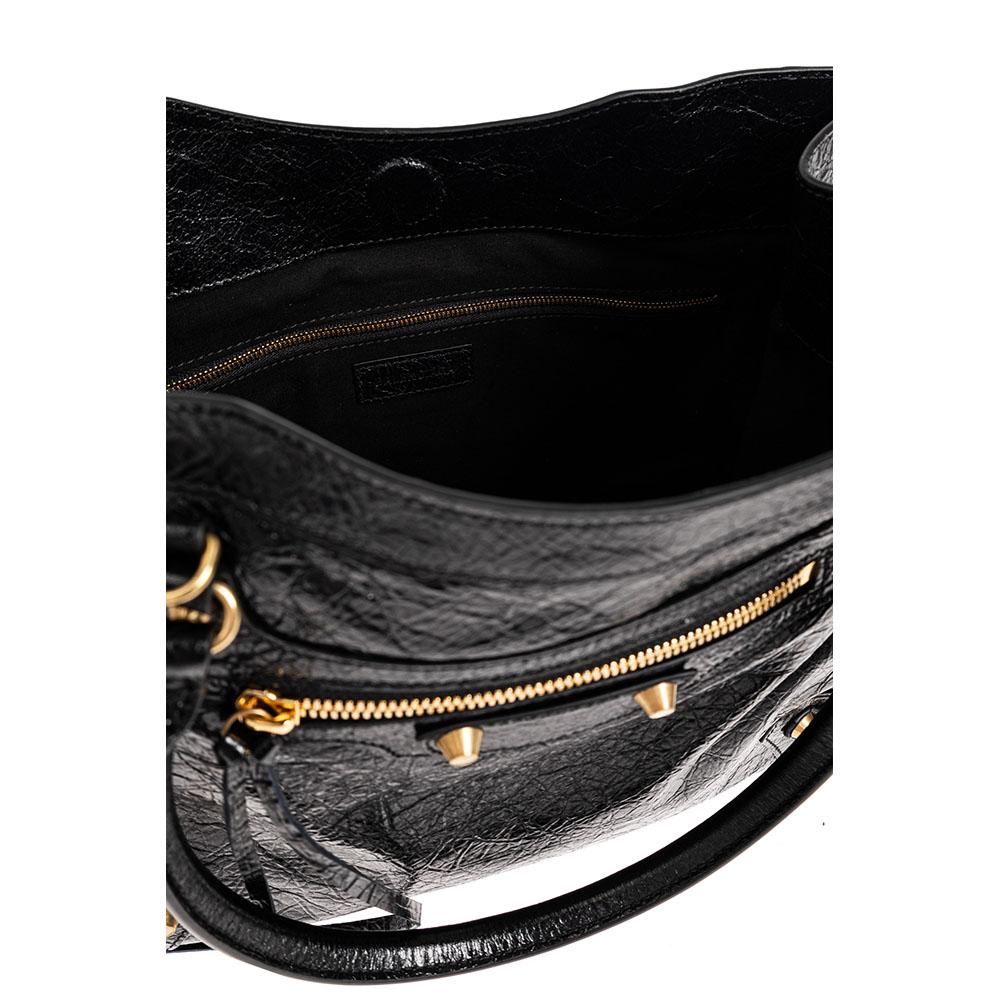 BALENCIAGA Le City Small Tote Bag Black Leather Handbag