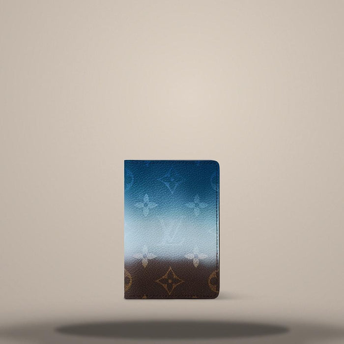 Louis Vuitton Blue Pocket Organizer Card Holder Wallet M28004