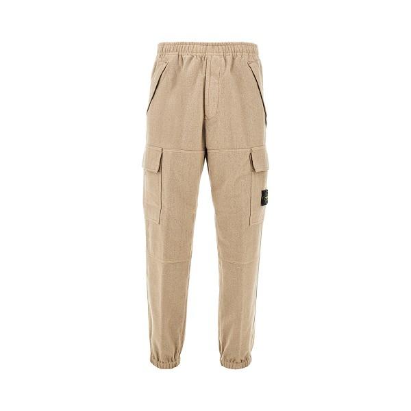 STONE ISLAND Cotton Cargo Pants Navy Men