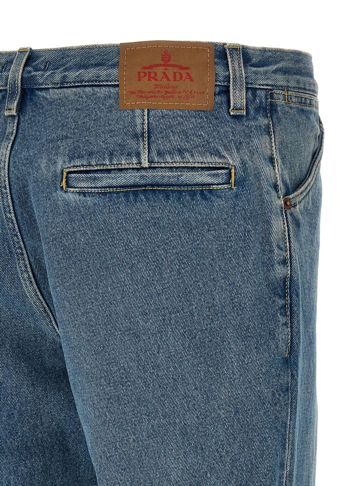 PRADA Black Stretch Denim Jeans Men