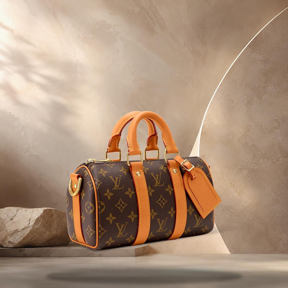 Louis Vuitton Keepall Bandouliere 25 Monogram Coated Canvas Tote Bag M28957