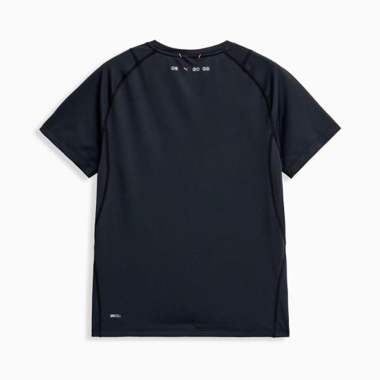 PUMA Short Sleeve T-Shirt Women’s Black Cotton Crewneck