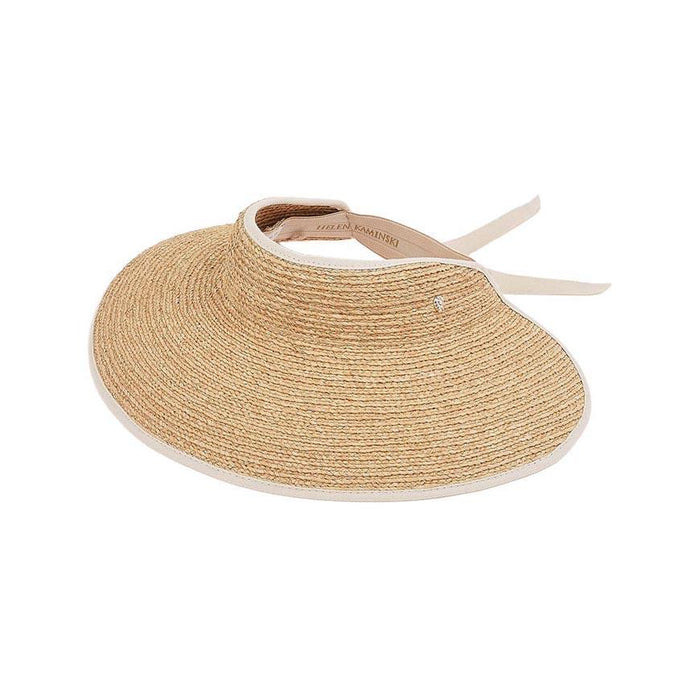 HELEN KAMINSKI Natural Sand Raffia Visor Cap for Women