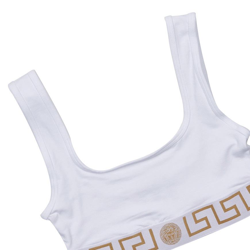 Versace Greca Sleeveless Underwear Top for Women 1013323 1A10011 A1001