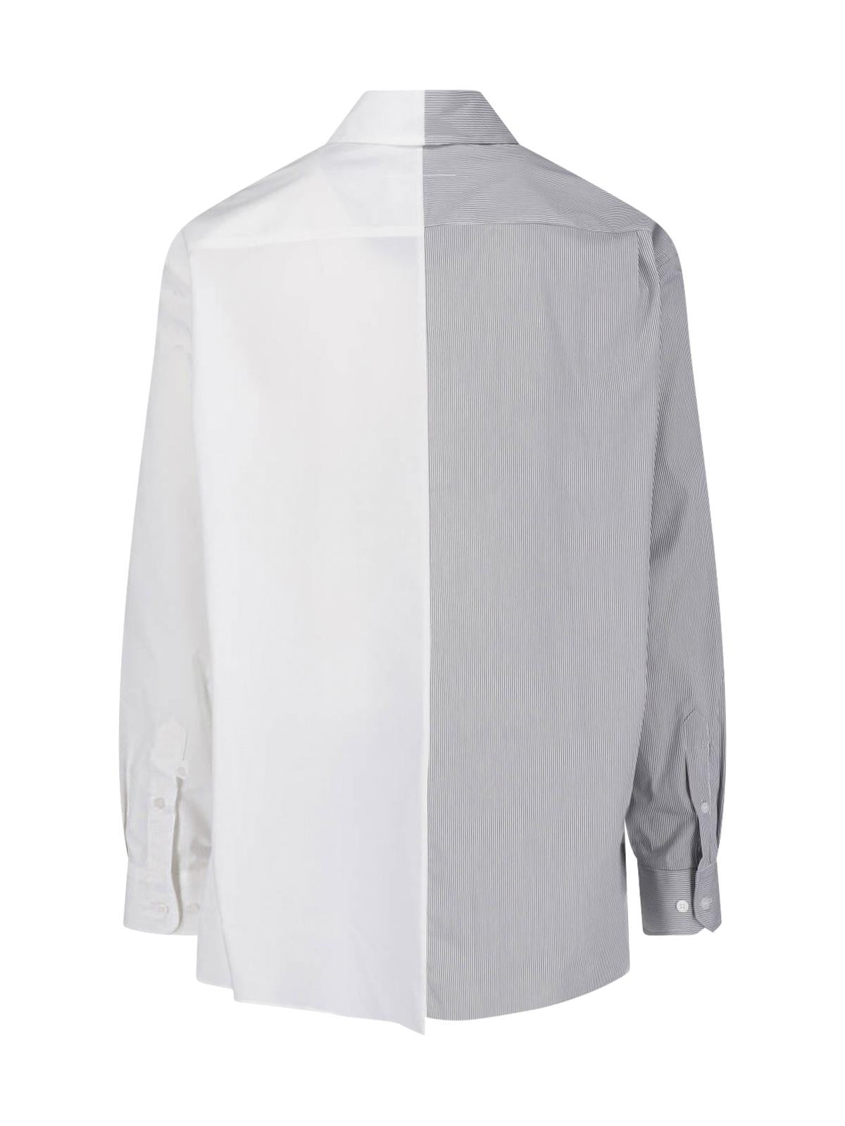 Maison Margiela Long Sleeve Button-Up Shirt Men’s Cotton Blend White