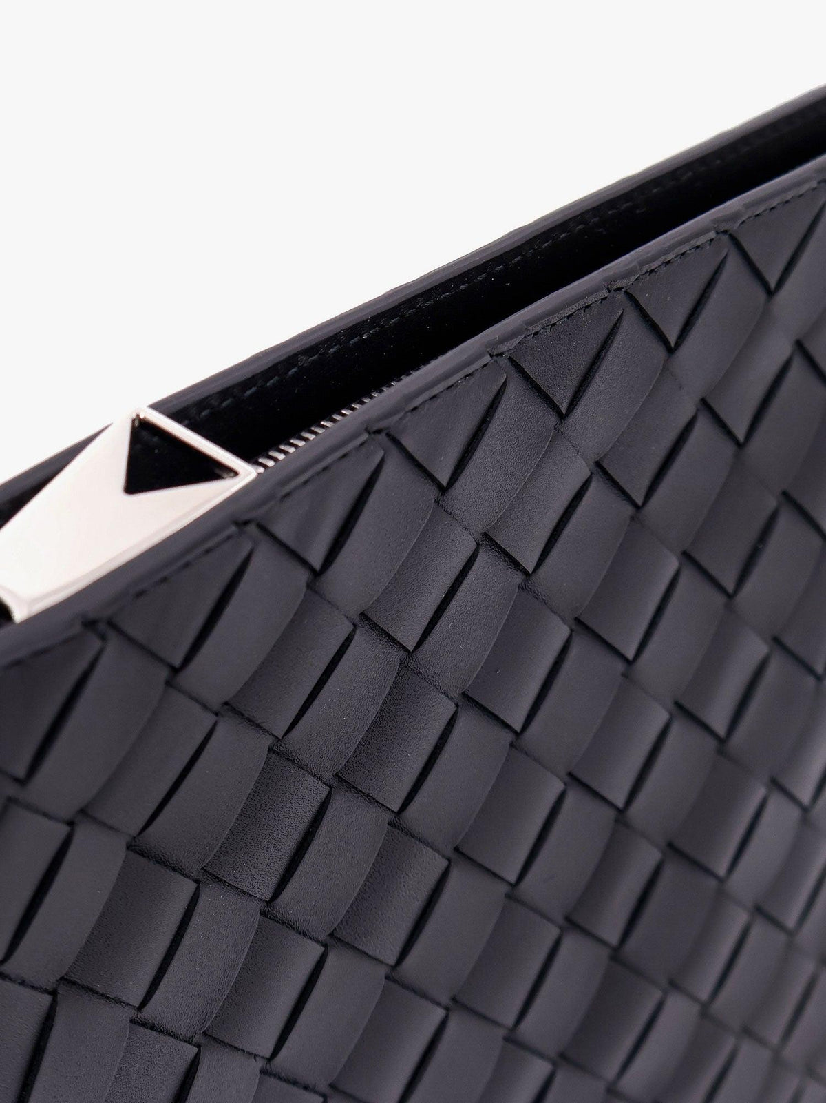 Bottega Veneta Intrecciato Leather Long Wallet Gray Men’s