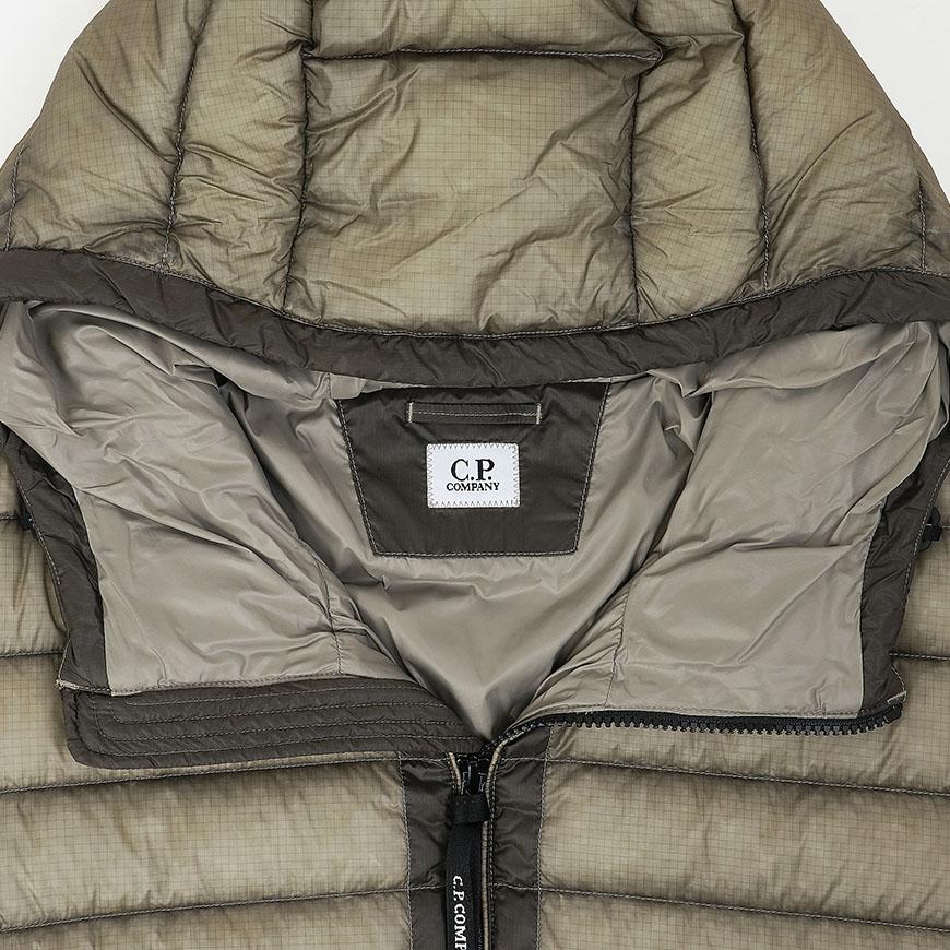 CP Company Men DD Shell Hooded Lens Down Jacket Green