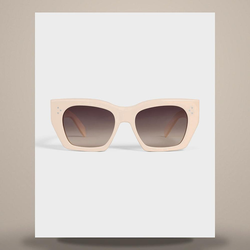 CELINE Ivory Acetate Cat Eye Sunglasses 4S342CPLB 01AV