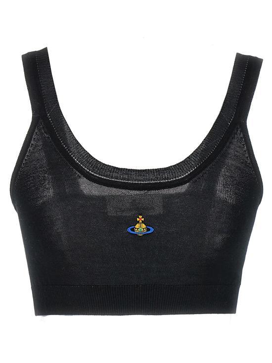 Vivienne Westwood Bea Knit Bra Top Navy 1803003Z Y003F