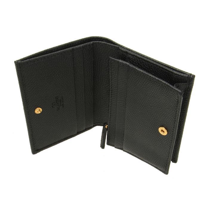 VALENTINO VLogo Signature Leather Bifold Wallet Black 7W2P0AJ3 SNP 0NO