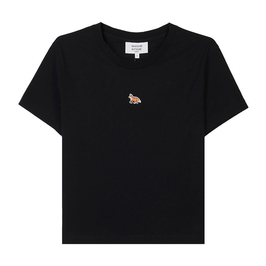 Maison Kitsune Baby Fox Logo Short Sleeve T-Shirt for Women