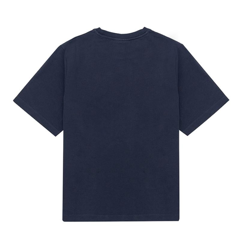 Maison Kitsune Handwriting Logo Navy Women’s Short Sleeve T-Shirt