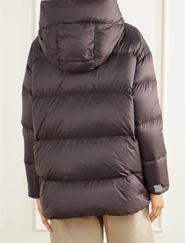 Max Mara Marrone Neriné Down Puffer Jacket