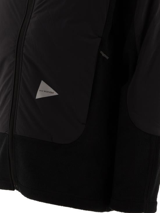 and wander Top Fleece Jacket Black Men's Outerwear 574423 1108010