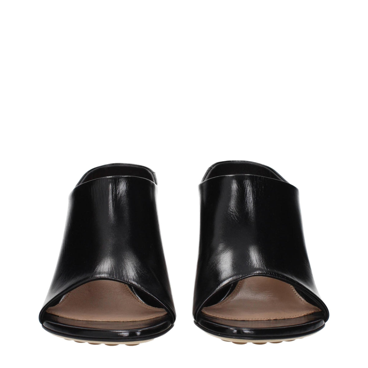 Bottega Veneta Black Leather Strappy Sandals