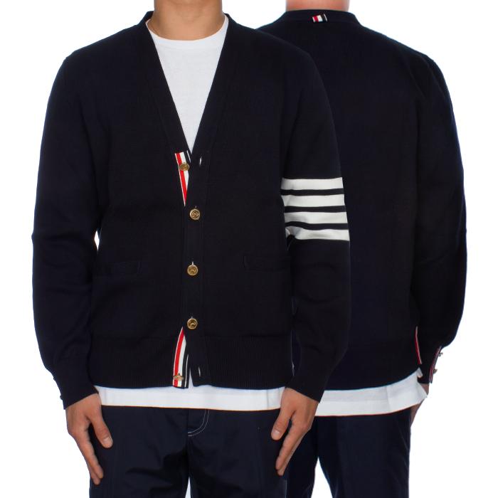 THOM BROWNE Milano Stitch Diagonal Stripe Cardigan Men’s Knit