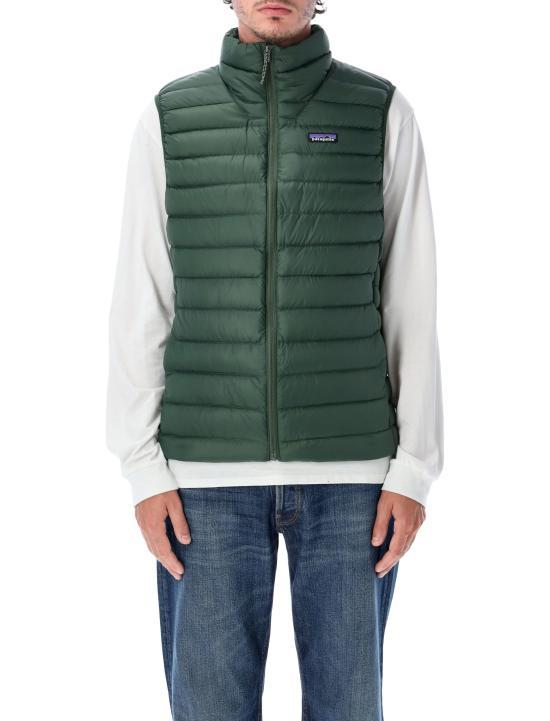 patagonia Treeline Green Down Sweater Vest